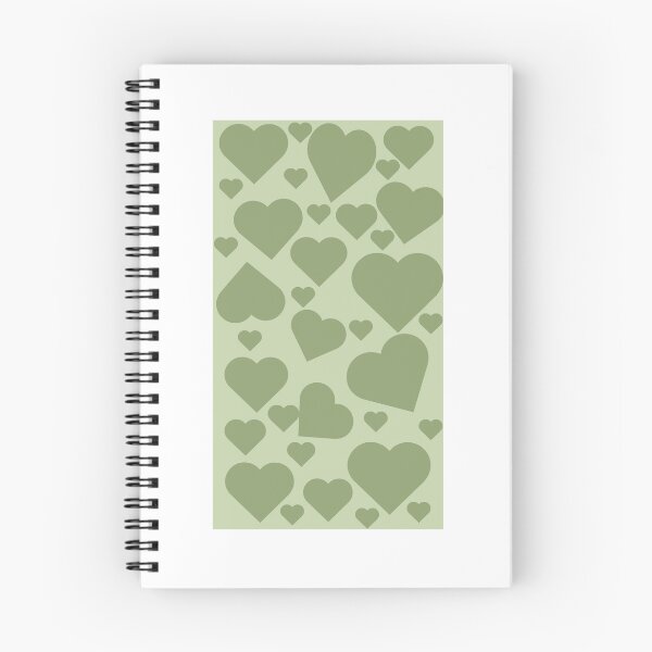 Item preview, Sage Green Hearts Pattern Aesthetic Minimalist designed and sold by Nature Moments.