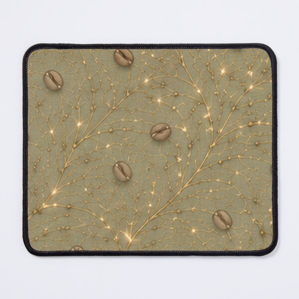 Item preview, Sage Coffee Beans with Golden Threads designed and sold by Qenlo.