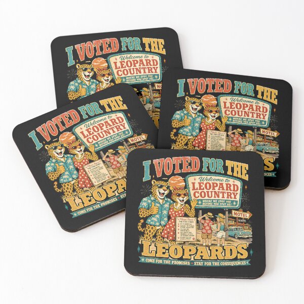 Item preview, I Voted for the Leopards – Leopards Eating Faces Political Satire designed and sold by The People’s Punchline.