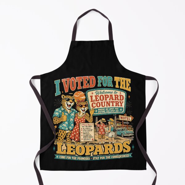 Item preview, I Voted for the Leopards – Leopards Eating Faces Political Satire designed and sold by The People’s Punchline.