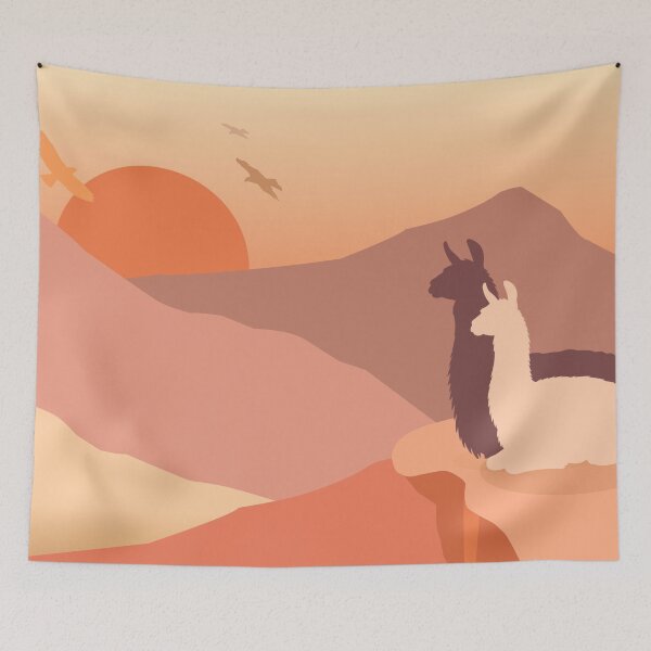 Item preview, Llama Sunset designed and sold by monicabianca.