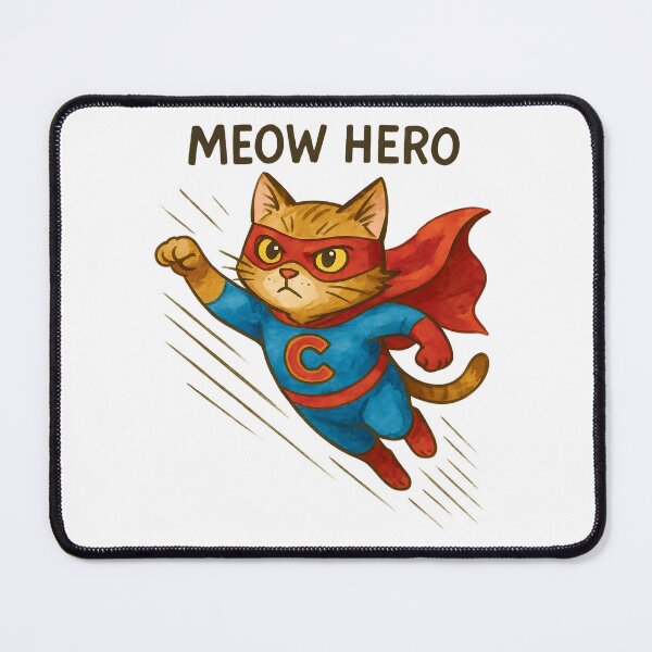 Item preview, Super Cat – Funny Meow Hero Comic Style Design designed and sold by Taans-Creation.