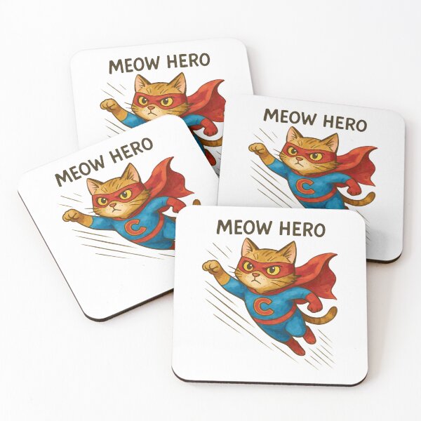 Item preview, Super Cat – Funny Meow Hero Comic Style Design designed and sold by Taans-Creation.