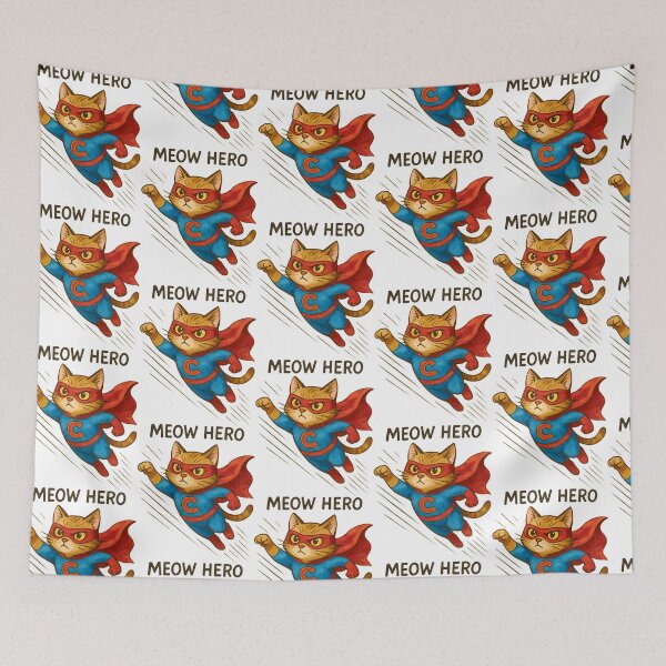 Item preview, Super Cat – Funny Meow Hero Comic Style Design designed and sold by Taans-Creation.