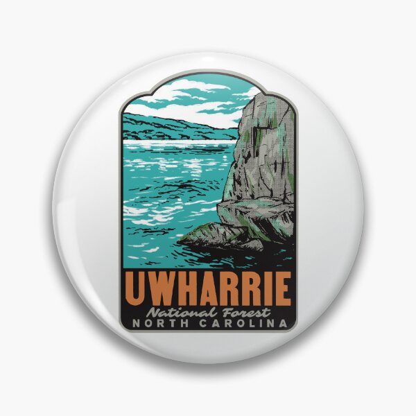 Item preview, Uwharrie National Forest Badin Lake Retro Travel Art designed and sold by HalpinDesign.