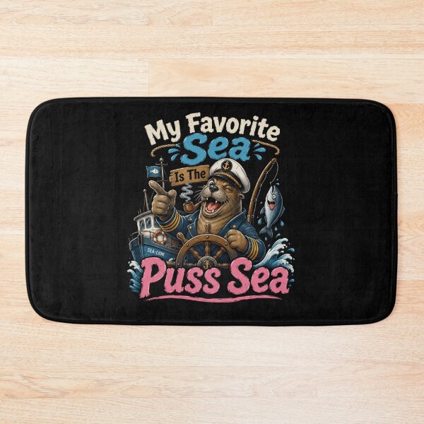 Item preview, My  Favorite Sea is The Puss-Sea designed and sold by TheEndDesign.