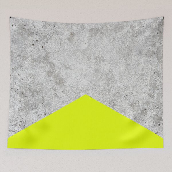 Item preview, Geometric Concrete Arrow Design - Neon Yellow #521 designed and sold by Natural Collective.