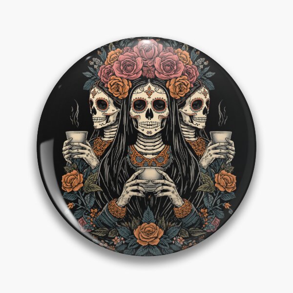 Item preview, THREE MEXICAN CATRINAS designed and sold by BKDIGITALSHOP.