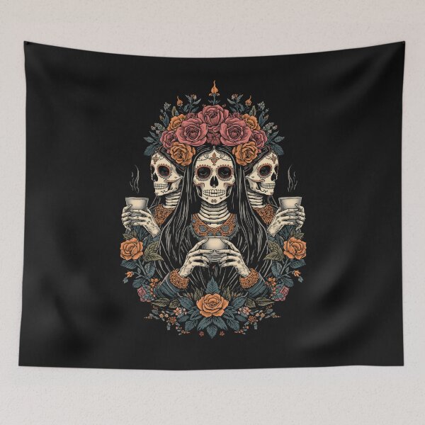 Item preview, THREE MEXICAN CATRINAS designed and sold by BKDIGITALSHOP.
