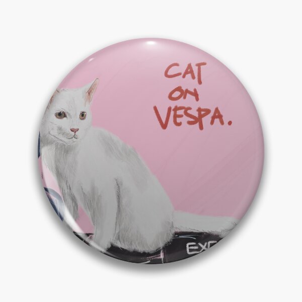 Item preview, Cat on Vespa designed and sold by madxlady.
