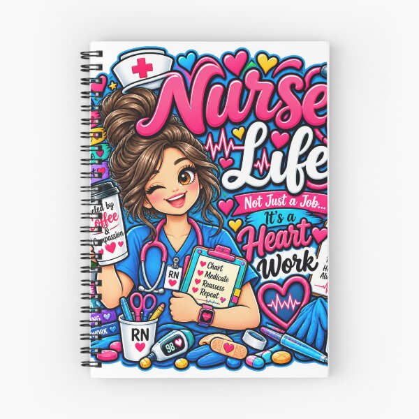 Item preview, Nurse Life Heart Work designed and sold by Nurse Vibes Studio.