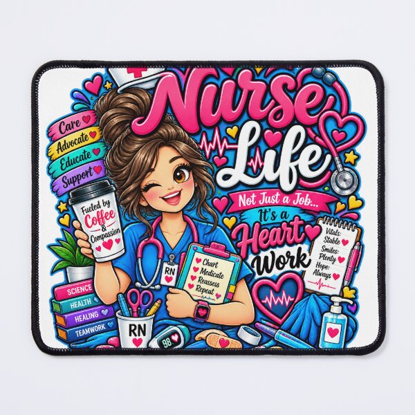 Item preview, Nurse Life Heart Work designed and sold by Nurse Vibes Studio.