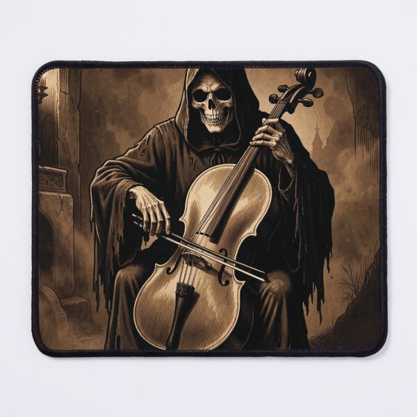 Item preview, The Grim Reaper playing the cello. designed and sold by MagelliShop.