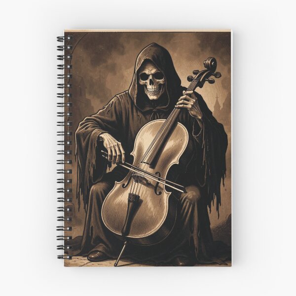Item preview, The Grim Reaper playing the cello. designed and sold by MagelliShop.