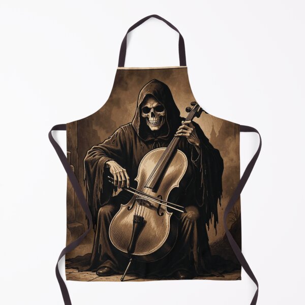 Item preview, The Grim Reaper playing the cello. designed and sold by MagelliShop.