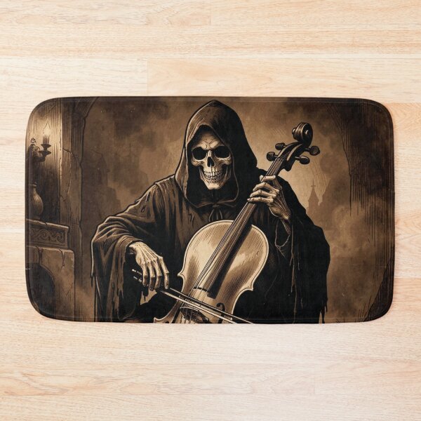 Item preview, The Grim Reaper playing the cello. designed and sold by MagelliShop.