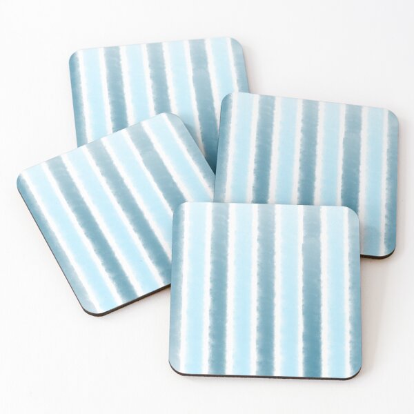 Item preview, Watercolor stripe pattern -Blue designed and sold by Pattern Petals.