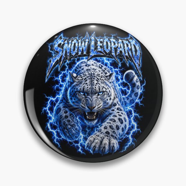 Item preview, Snow Leopard – Blue Lightning Big Cat designed and sold by creativebymateo.