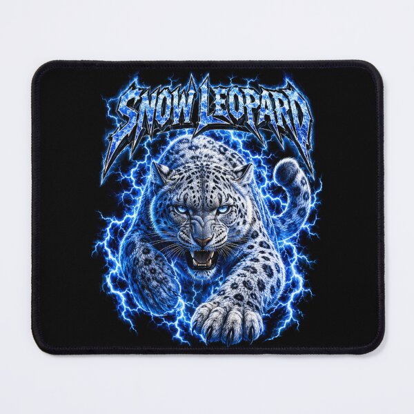 Item preview, Snow Leopard – Blue Lightning Big Cat designed and sold by creativebymateo.