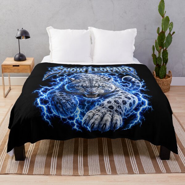 Item preview, Snow Leopard – Blue Lightning Big Cat designed and sold by creativebymateo.