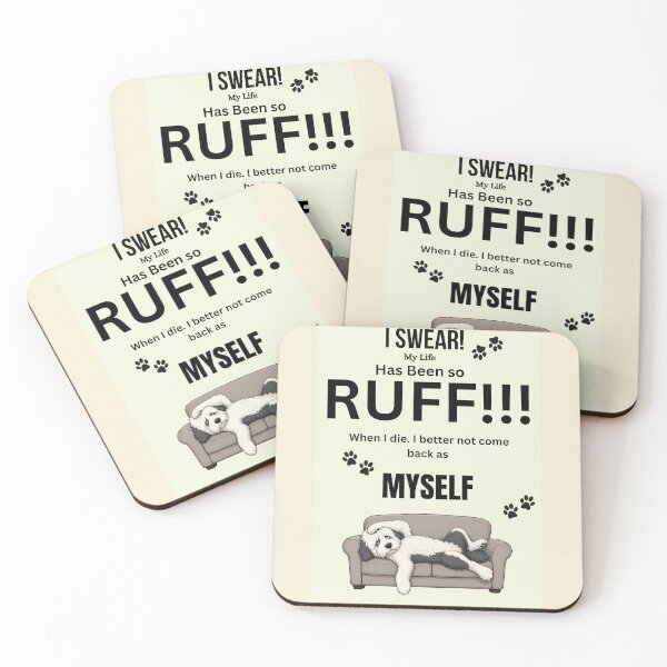Item preview, Fnny dog quote designed and sold by PeelieWallies.