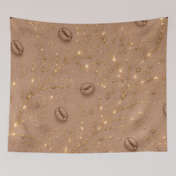 Item preview, Dusty Rose Coffee Beans Golden Flow designed and sold by Qenlo.