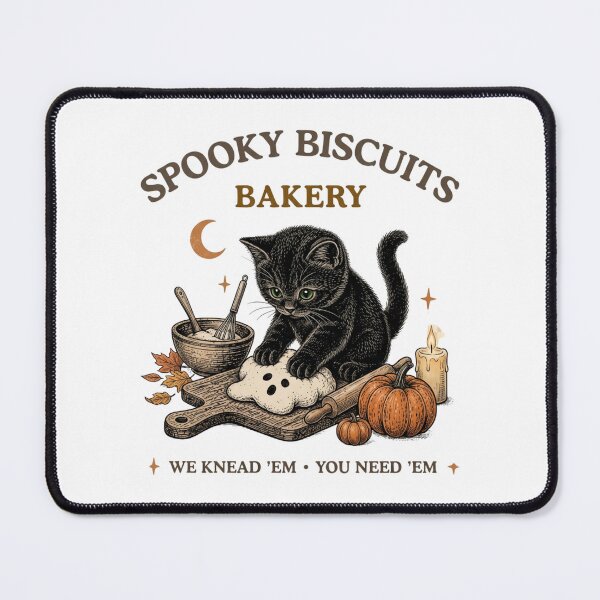 Item preview, Spooky Biscuits Bakery Black Cat Funny Baking Halloween designed and sold by puzchresta.