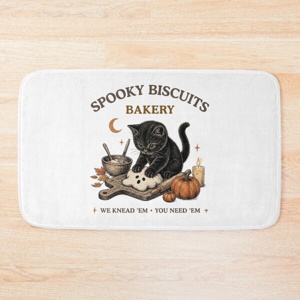 Item preview, Spooky Biscuits Bakery Black Cat Funny Baking Halloween designed and sold by puzchresta.