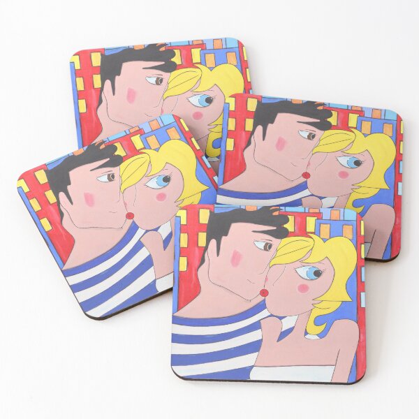 Item preview, Romantic Couple in the Colorful City designed and sold by Diarta.