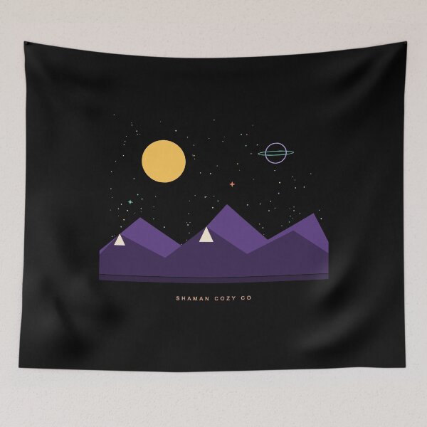 Item preview, Mountain Range at Night designed and sold by ShamanCozyCo.