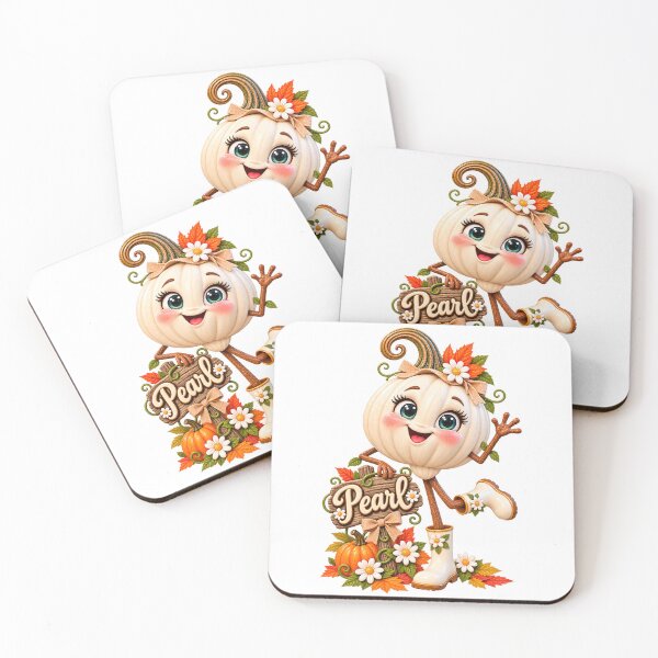Item preview, Pearl the Pumpkin – Cute Autumn Character designed and sold by The Cutting Room.