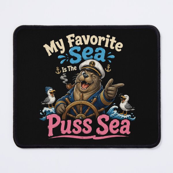 Item preview, My Favorite Sea is The Puss-Sea designed and sold by TheEndDesign.