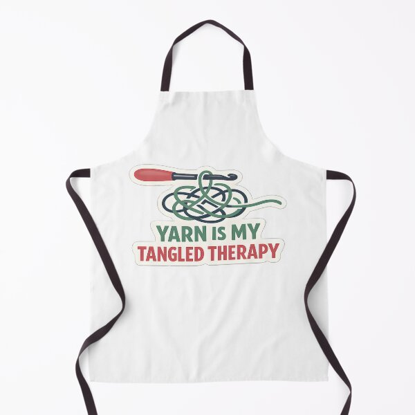 Item preview, Yarn Is My Tangled Therapy Crochet Minimal Design designed and sold by Naviora.
