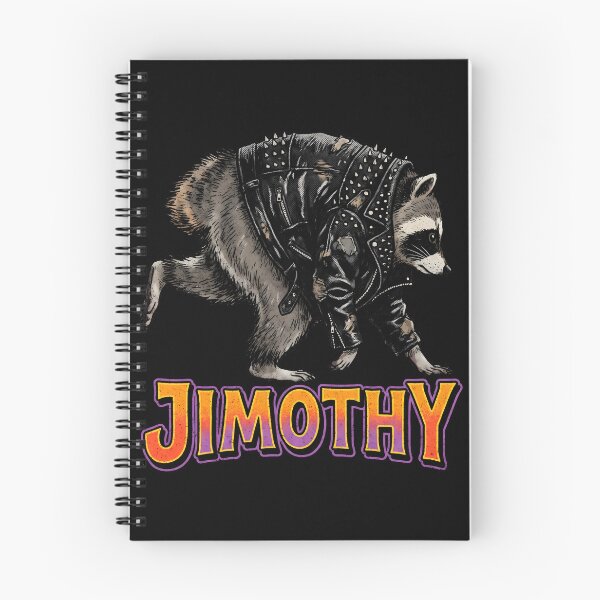Item preview, Jimothy A Biker in a Studded Leather Jacket Funny Raccoon Tee designed and sold by Senpaiwaves.