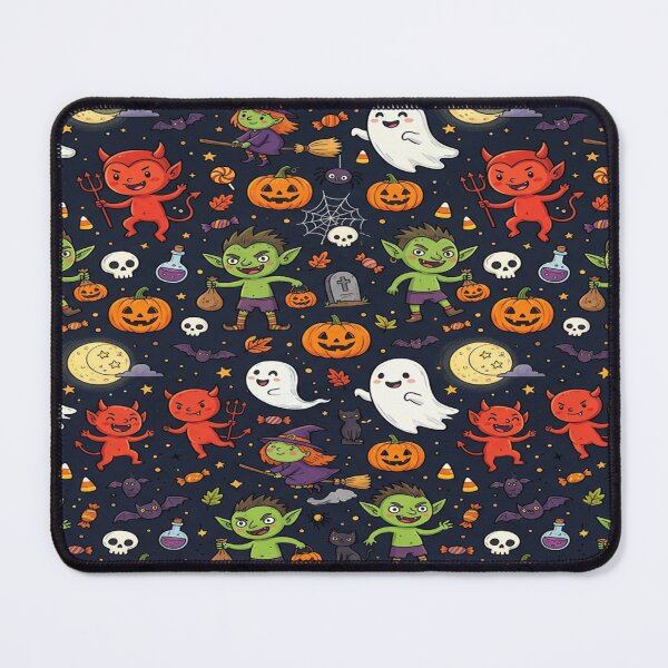 Item preview, Playful Cartoon Halloween Monsters Seamless Pattern designed and sold by Solomon-Ent-144.