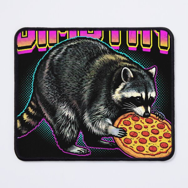 Item preview, Jimothy Devouring an Entire Pizza Funny Raccoon Tee designed and sold by Senpaiwaves.
