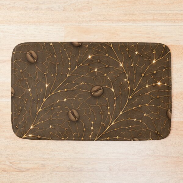Item preview, Mocha Coffee Beans Golden Energy Threads designed and sold by Qenlo.