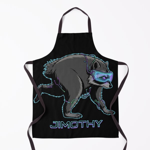 Item preview, Jimothy A Cyberpunk Hacker in a Neon Visor Funny Raccoon Tee designed and sold by Senpaiwaves.