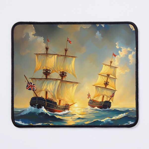 Item preview, A ship battle in the style of Turner. designed and sold by oldMastersofart.