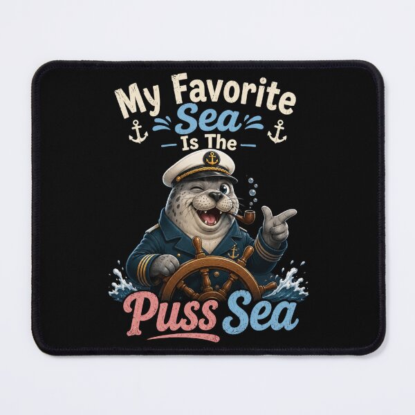 Item preview, My Favorite Sea is The Puss-Sea designed and sold by TheEndDesign.