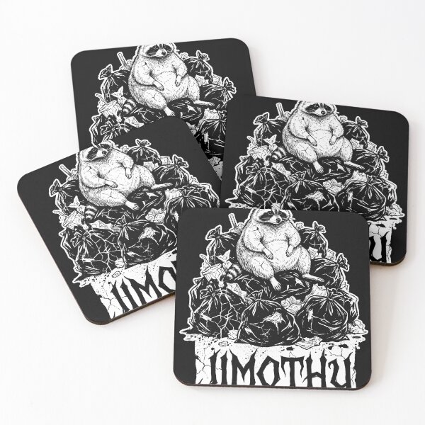 Item preview, Jimothy Enthroned on a Mountain of Garbage Bags Funny Raccoon Tee designed and sold by Senpaiwaves.