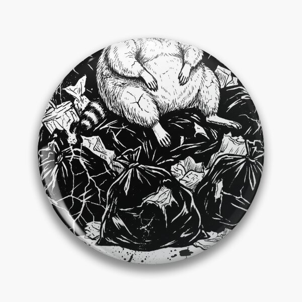 Item preview, Jimothy Enthroned on a Mountain of Garbage Bags Funny Raccoon Tee designed and sold by Senpaiwaves.