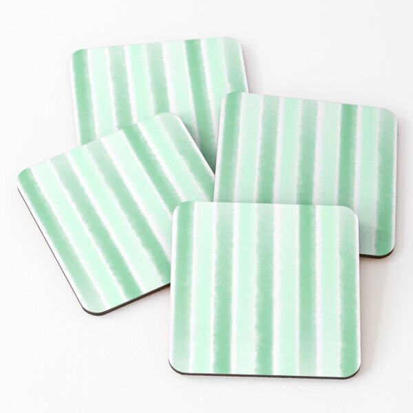 Item preview, Watercolor stripe pattern - Green  designed and sold by Pattern Petals.