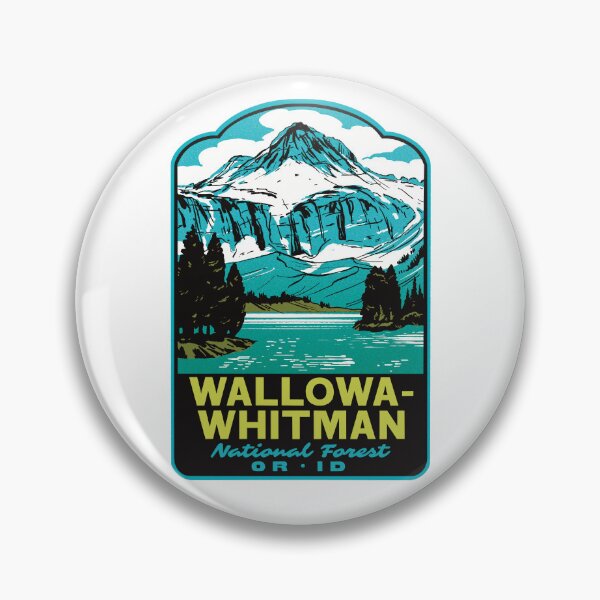 Item preview, Wallowa-Whitman National Forest Glacier Lake Retro Art designed and sold by HalpinDesign.