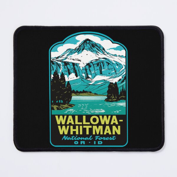 Item preview, Wallowa-Whitman National Forest Glacier Lake Retro Art designed and sold by HalpinDesign.