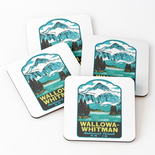 Item preview, Wallowa-Whitman National Forest Glacier Lake Retro Art designed and sold by HalpinDesign.