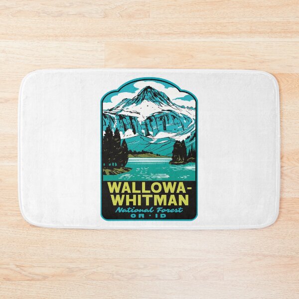 Item preview, Wallowa-Whitman National Forest Glacier Lake Retro Art designed and sold by HalpinDesign.