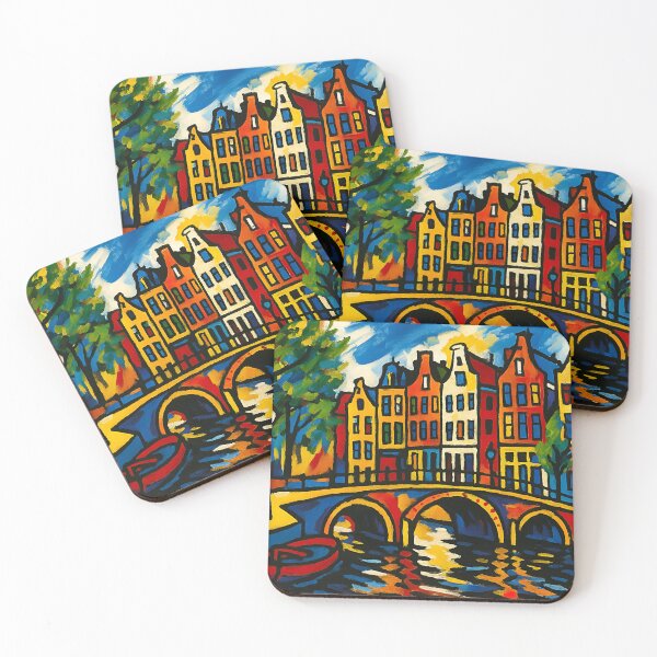 Item preview, Amsterdam canals painting, the Netherlands – A Beautiful place in Europe. designed and sold by GalleryKauffeld.