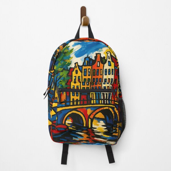Item preview, Amsterdam canals painting, the Netherlands – A Beautiful place in Europe. designed and sold by GalleryKauffeld.