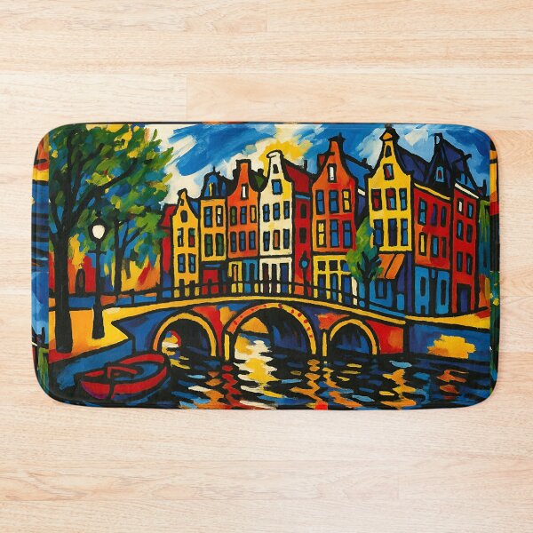Item preview, Amsterdam canals painting, the Netherlands – A Beautiful place in Europe. designed and sold by GalleryKauffeld.
